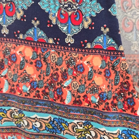 Agnes & Dora Boho Short Sleeved Maxi Dress Size Large - Picture 6 of 14